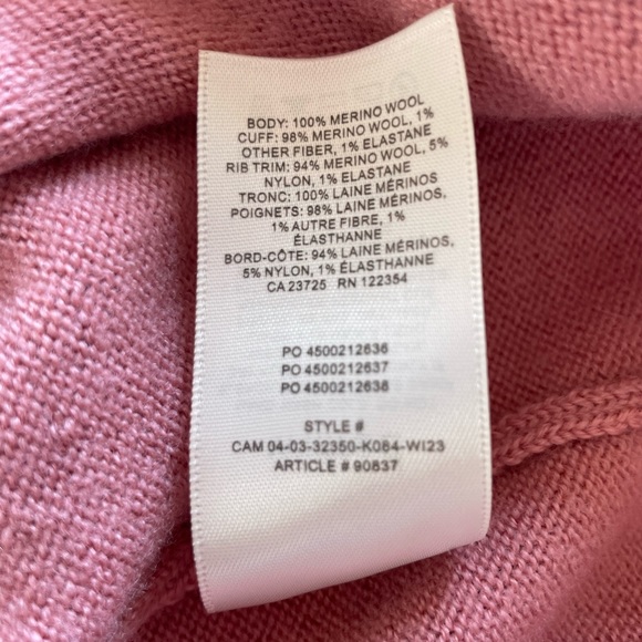 Wilfred, Cyprie Merino Wool, Conch Pink, XL. EUC. - Picture 7 of 8